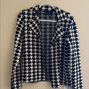 Premise Black and White Houndstooth Blazer